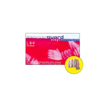 Guantes vinilo sin polvo - 100 Unidades